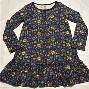 Tea Collection Multicolor Floral Long Sleeve Dress NWOT size 7